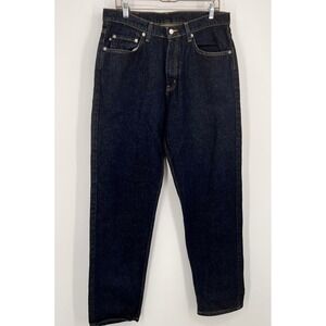 Polo Jeans Co Ralph Lauren Mens Straight Leg Indigo Blue Denim Jeans 34x34 Y2K